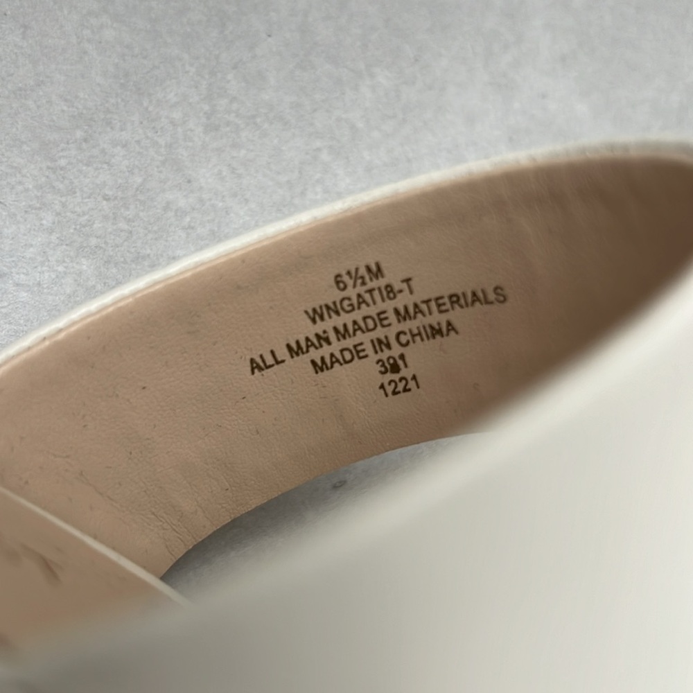 Nine West Block Heels Size: 6.5 Color: Off White … - image 3